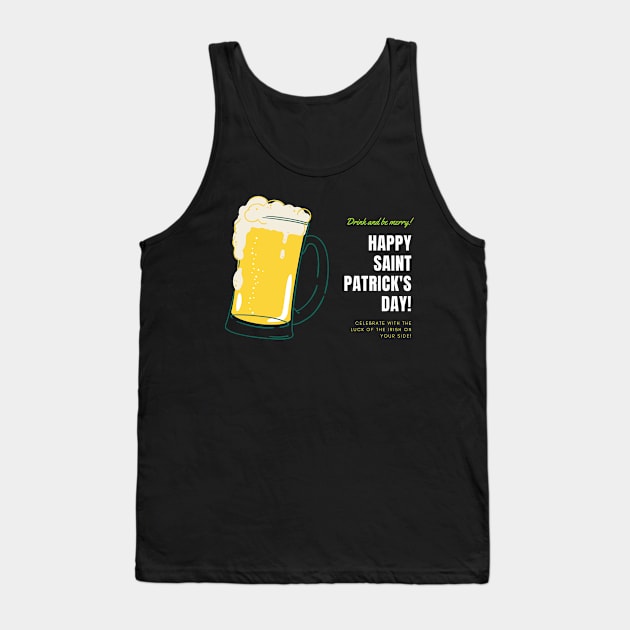 Happy St Patrick's Day Tank Top by Simple Ever